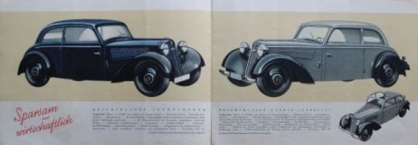 DKW Front Modelprogram 1937 "Ein Erzeugnis der Auto-Union" Carbrochure (1721)